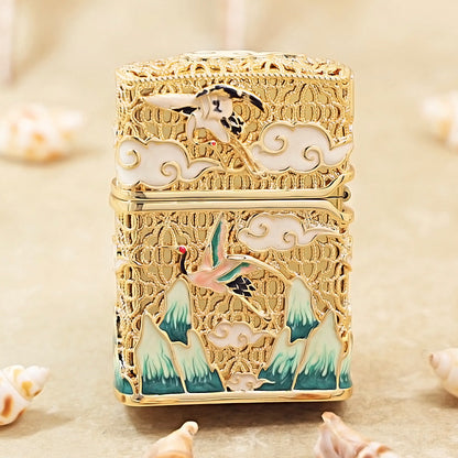 Zippo Gold-Plated Exquisite 'Deer of Luck' 205-DS368