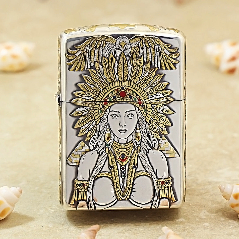 Zippo Detailed Colored Indian Goddess Motif 162-DS224