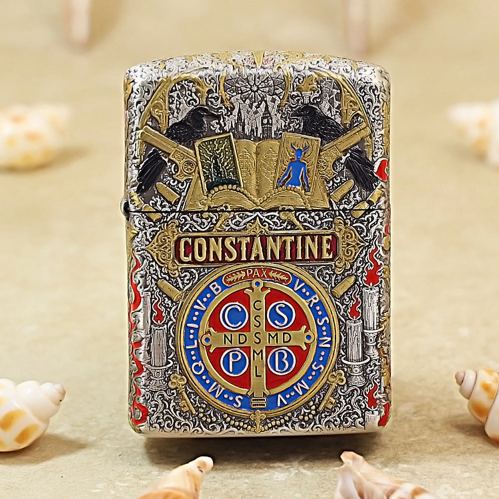 Zippo Constantine  Armor Brass Lighter 162-DS288