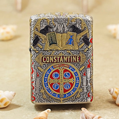 Zippo Constantine  Armor Brass Lighter 162-DS288