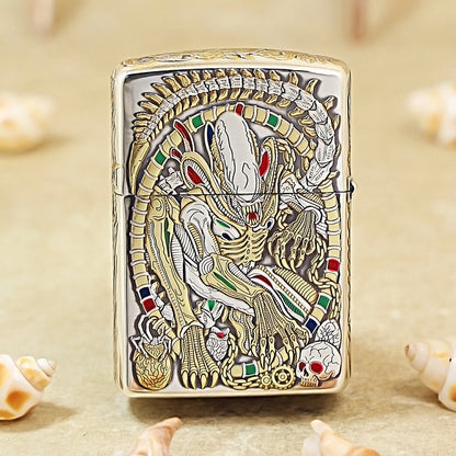 Zippo Silver-Plated 5-Sided 3D Scorpion Relief 162-DS255