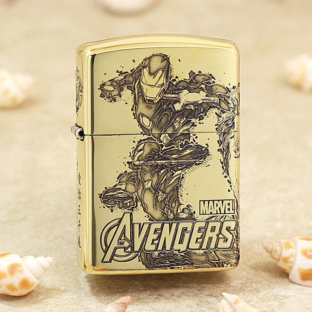 Zippo Exquisitely Deep-Engraved Iron Man & Avengers 168-DS464