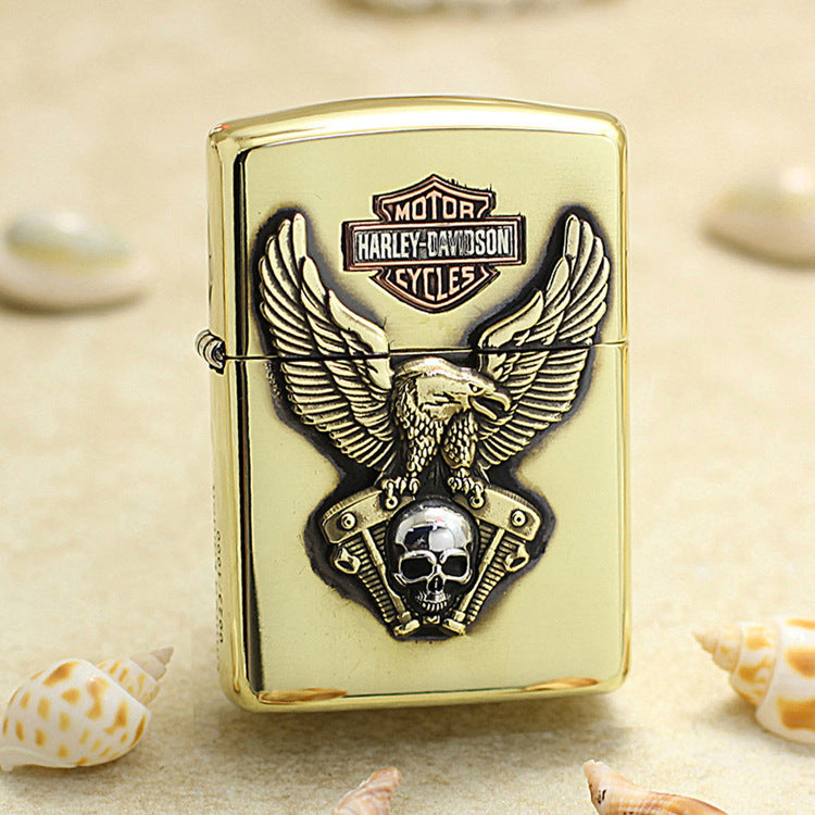 Zippo Harley-Davidson 3D Engraved Gold-Plated 168-DS457