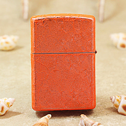 Zippo Vibrant Orange Crackle 205-DS471