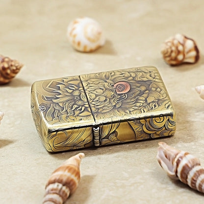 Zippo Red Copper Embossed Pixiu 168-DS385