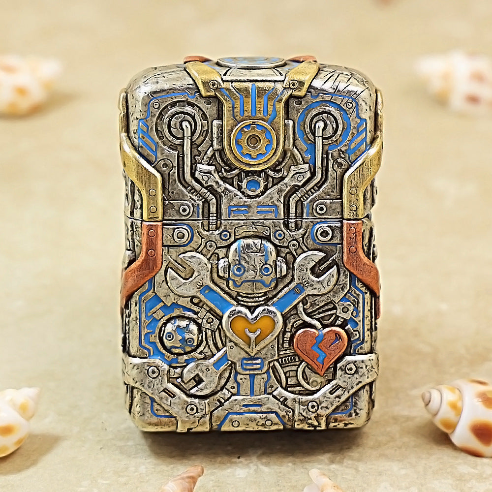 Zippo Armor Metal Cute Robot Pattern 205-DS326