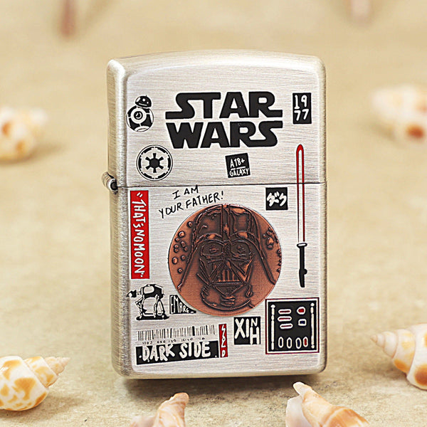 Zippo Smoked Silver Star Wars 205-DS208