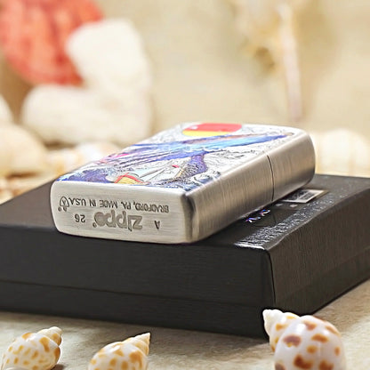 Zippo Finely Engraved Kunpeng & Marine Life Pattern 162-DS468