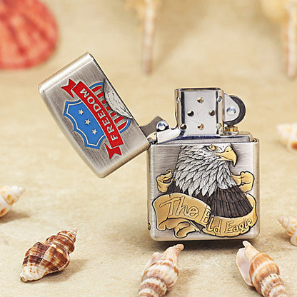 Zippo American Eagle & Route 66 Shield Embossing DS320