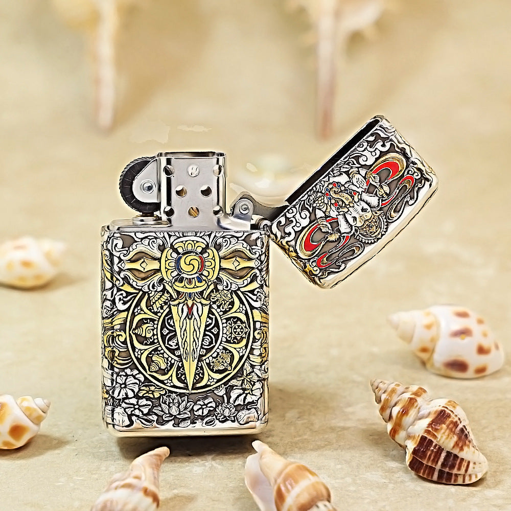 Zippo Metal-Plated Encased Auspicious Elephant DS324