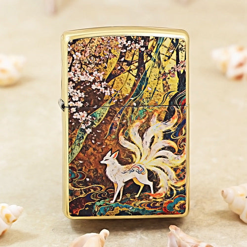Zippo Double-Sided Exquisite Nine-Tailed Fox Engraving 205-DS479