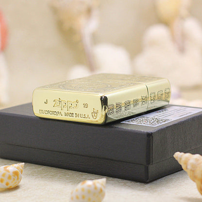 Zippo Armor 'Bai Fu Tuan Long' Finely Engraved 168-DS451