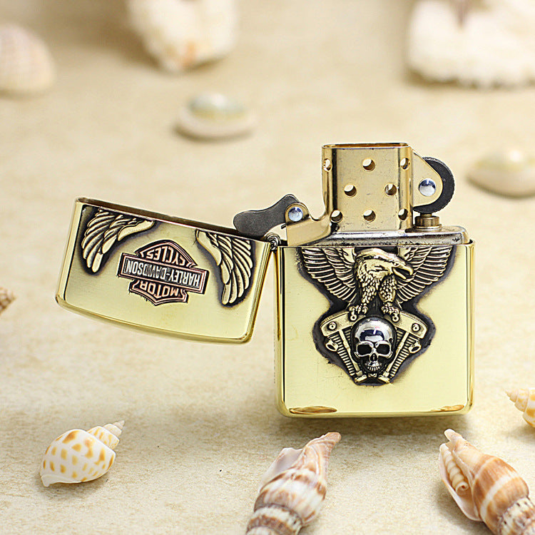 Zippo Harley-Davidson 3D Engraved Gold-Plated 168-DS457