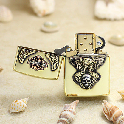 Zippo Harley-Davidson 3D Engraved Gold-Plated 168-DS457