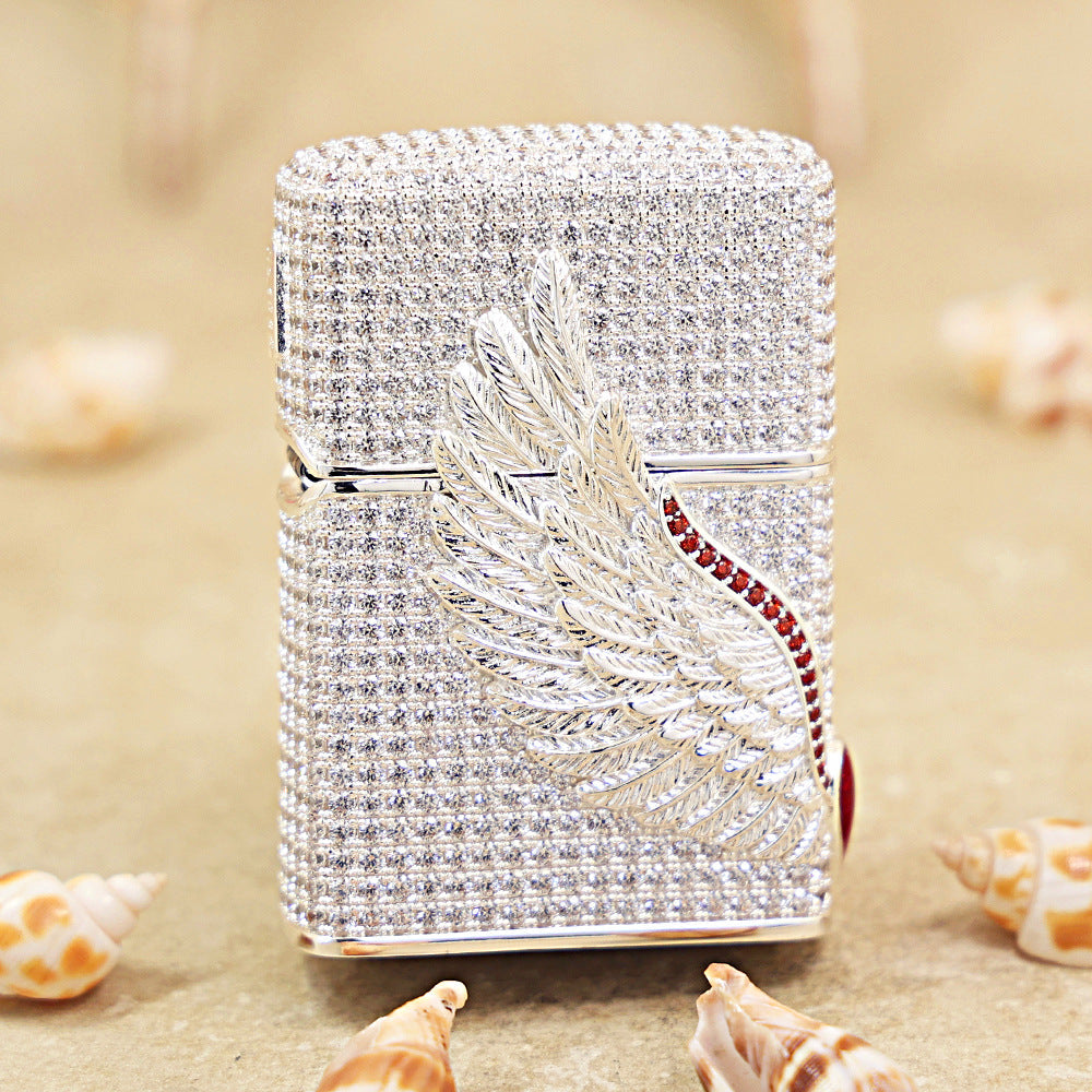 Zippo Rhinestone-Encrusted with Wings of Love 205-DS311