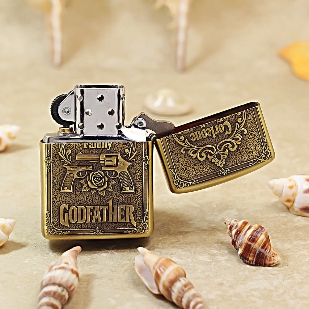 Zippo Armor Intricately Engraved 'Godfather' 162-DS381