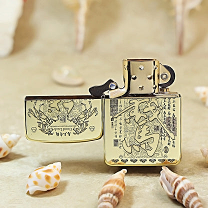 Zippo Fine Engraved Fu Lu Horse DS407