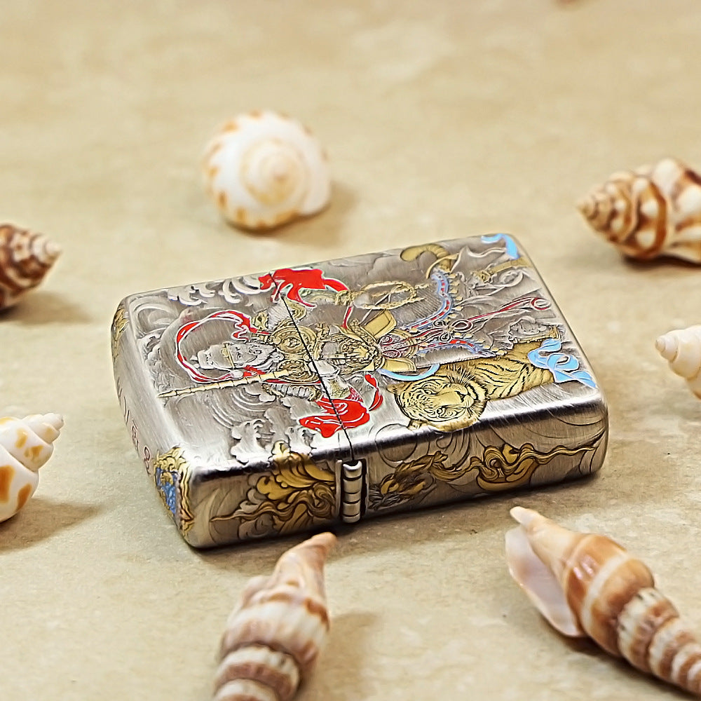 Zippo Antique Silver Plated –God of Wealth 162-DS220