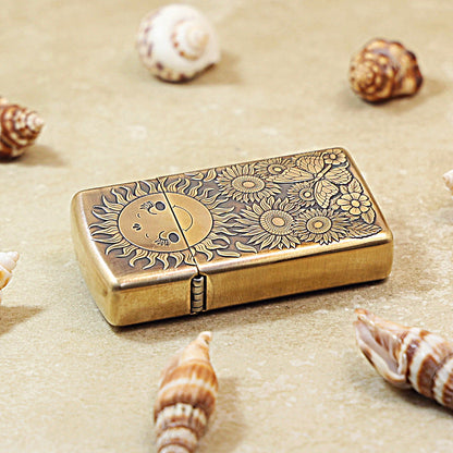 Zippo Exquisite 3D Carved Sunflower Design DS346