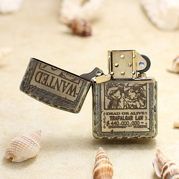 Zippo Fine Engraved Trafalgar Law Bounty Poster 168-DS462