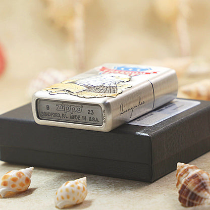 Zippo American Eagle & Route 66 Shield Embossing DS320