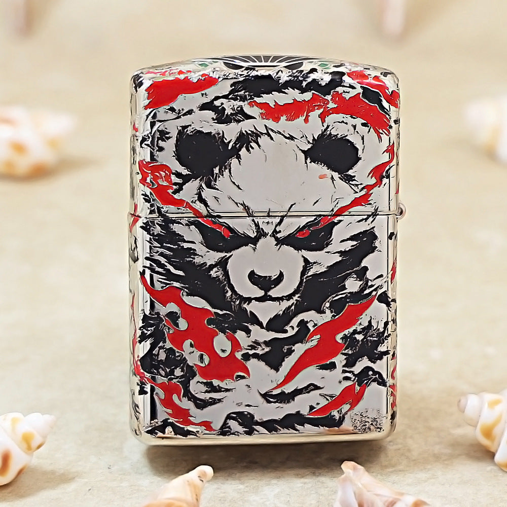 Zippo Wudou Panda 3D Engraved Motif 162-DS481