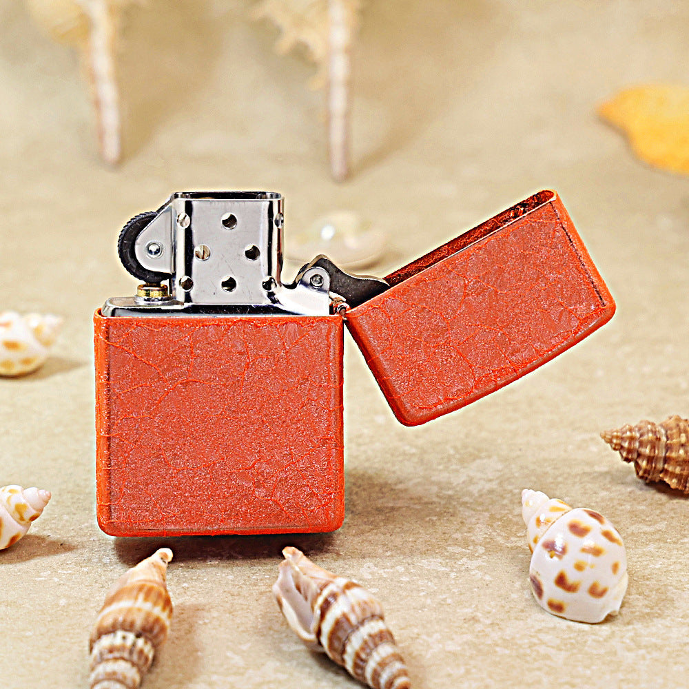 Zippo Vibrant Orange Crackle 205-DS471