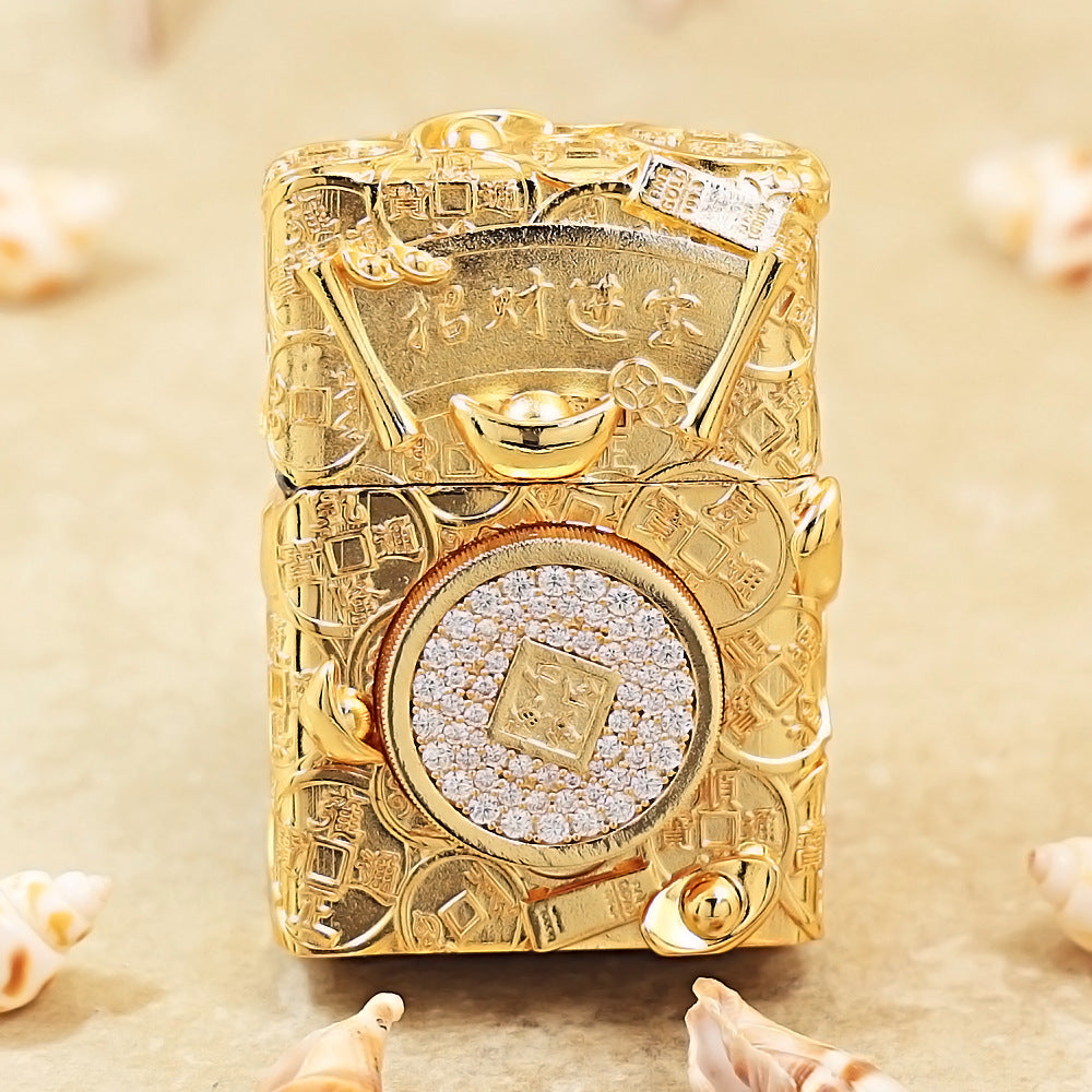 Zippo Armor 'Golden Shake Tree' 3D Engraving 205-DS366