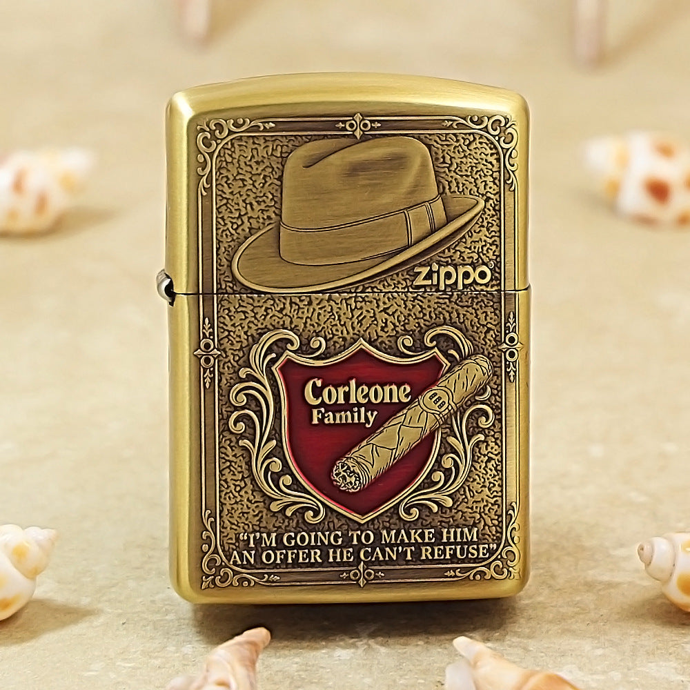 Zippo Armor Intricately Engraved 'Godfather' 162-DS381