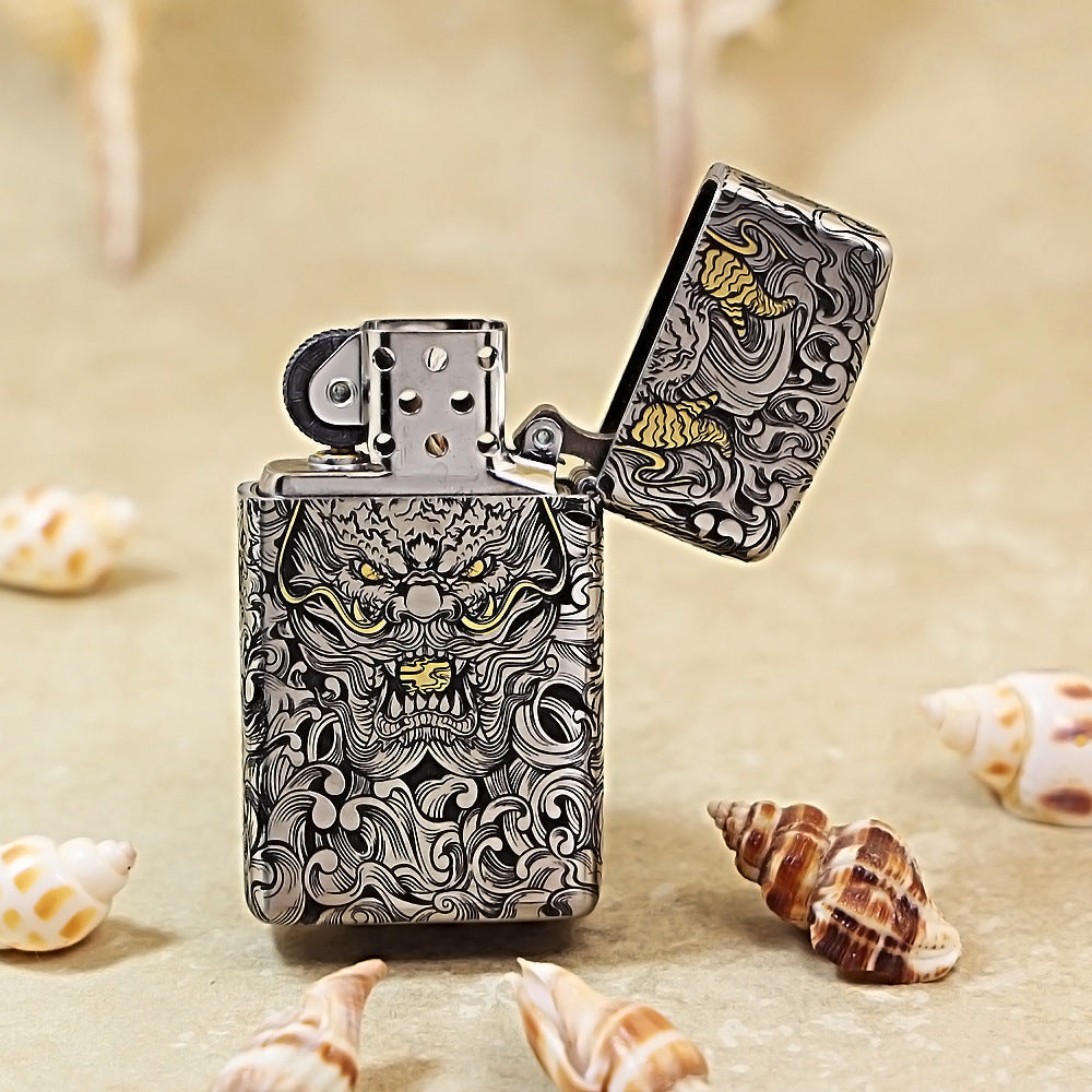 Zippo Armor Fish Leaping Over the Dragon Gate DS350