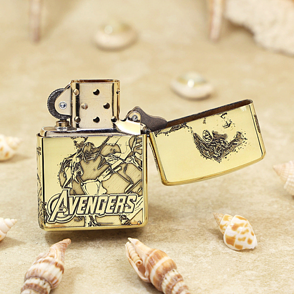 Zippo Exquisitely Deep-Engraved Iron Man & Avengers 168-DS464