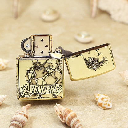 Zippo Exquisitely Deep-Engraved Iron Man & Avengers 168-DS464
