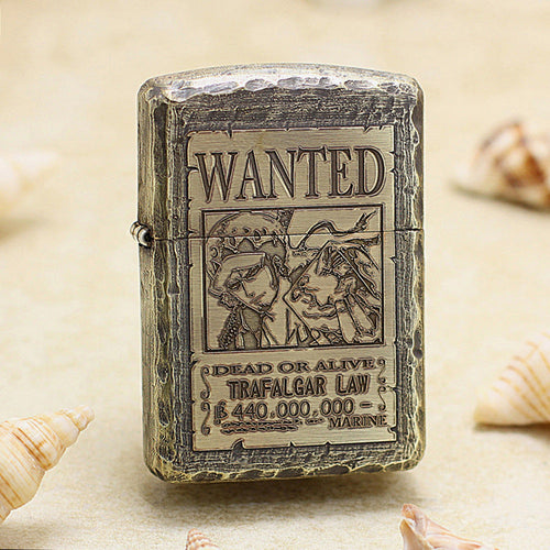 Zippo Fine Engraved Trafalgar Law Bounty Poster 168-DS462