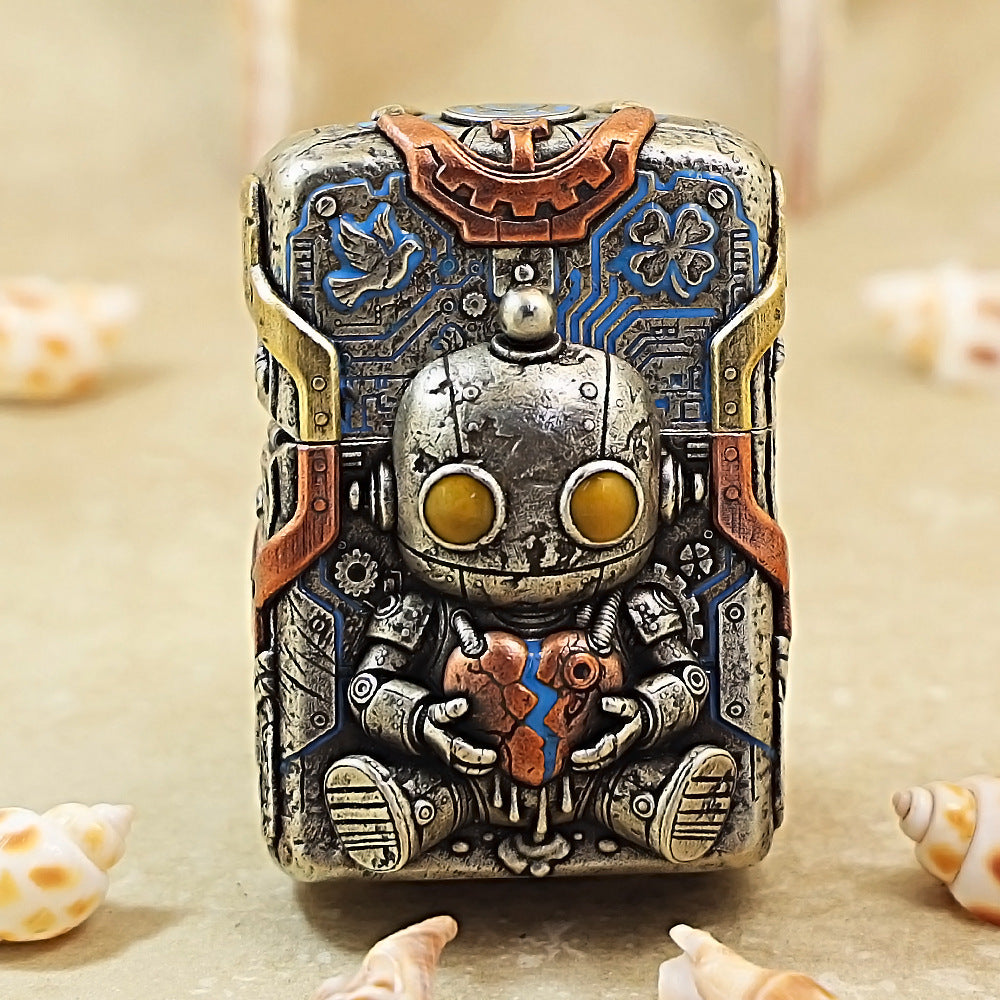Zippo Armor Metal Cute Robot Pattern 205-DS326
