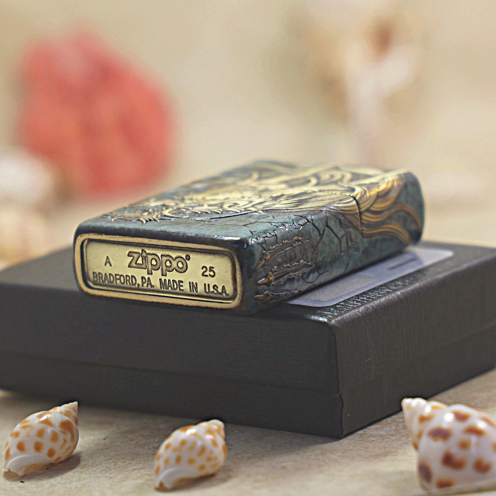 Zippo Armor Canglong Chushan Relief 205-DS349