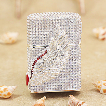 Zippo Rhinestone-Encrusted with Wings of Love 205-DS311