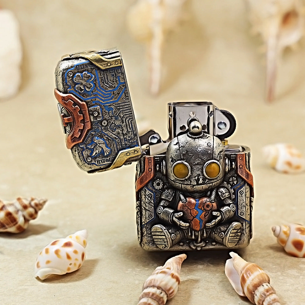 Zippo Armor Metal Cute Robot Pattern 205-DS326