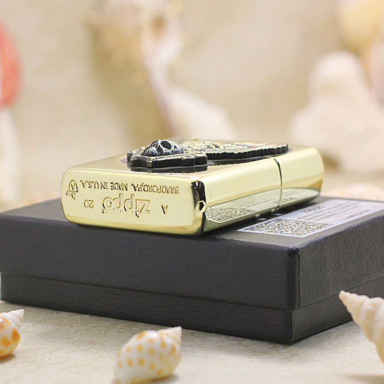 Zippo Harley-Davidson 3D Engraved Gold-Plated 168-DS457