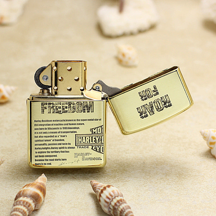 Zippo Harley-Davidson 3D Engraved Gold-Plated 168-DS457