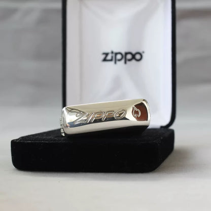 Zippo Armor Sterling Silver - 5-Sided Deep Engraved Oriental Dragon
