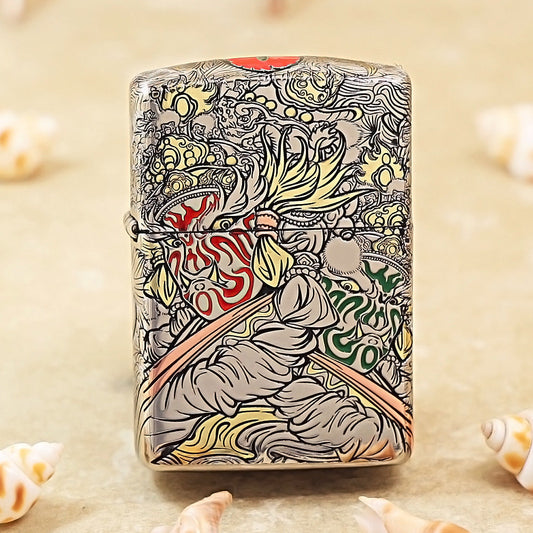 Zippo Armor 5-Side Engraved Guan Jiang Shou 162-DS427