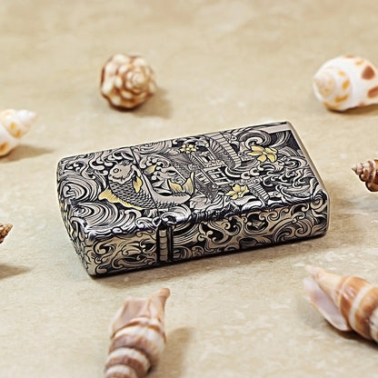 Zippo Armor Fish Leaping Over the Dragon Gate DS350