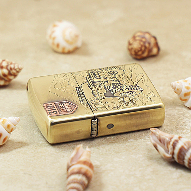 Zippo Armor Road Jeep 3D Embossed 168-DS447