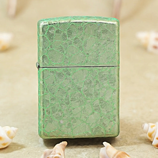 Zippo Antique Green Crackle Pattern 205-DS470