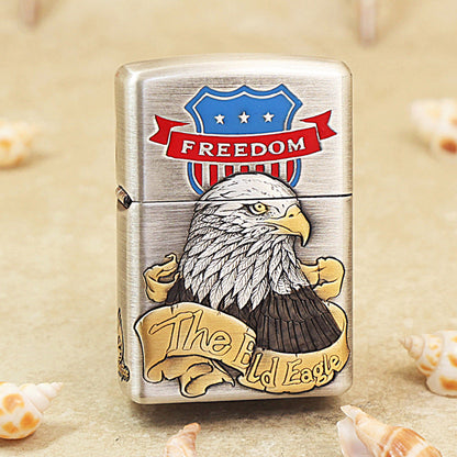 Zippo American Eagle & Route 66 Shield Embossing DS320