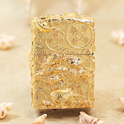 Zippo Armor 'Golden Shake Tree' 3D Engraving 205-DS366