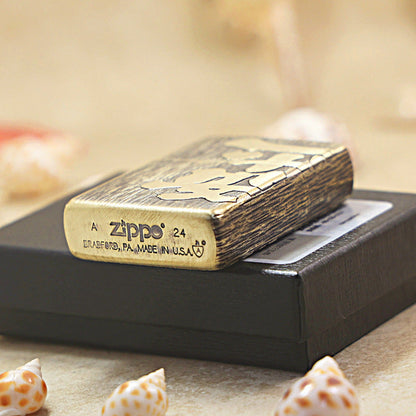 Zippo 'Peace & Joy' High-Relief Engraving 168-DS446