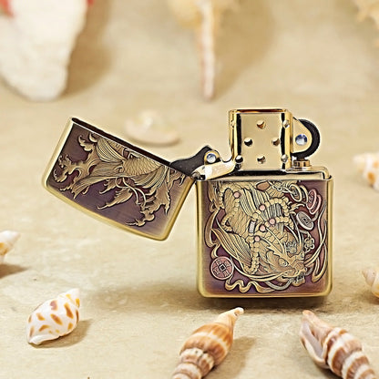 Zippo Exquisite 'Carp Turning into Dragon' 3D Relief 168-DS386