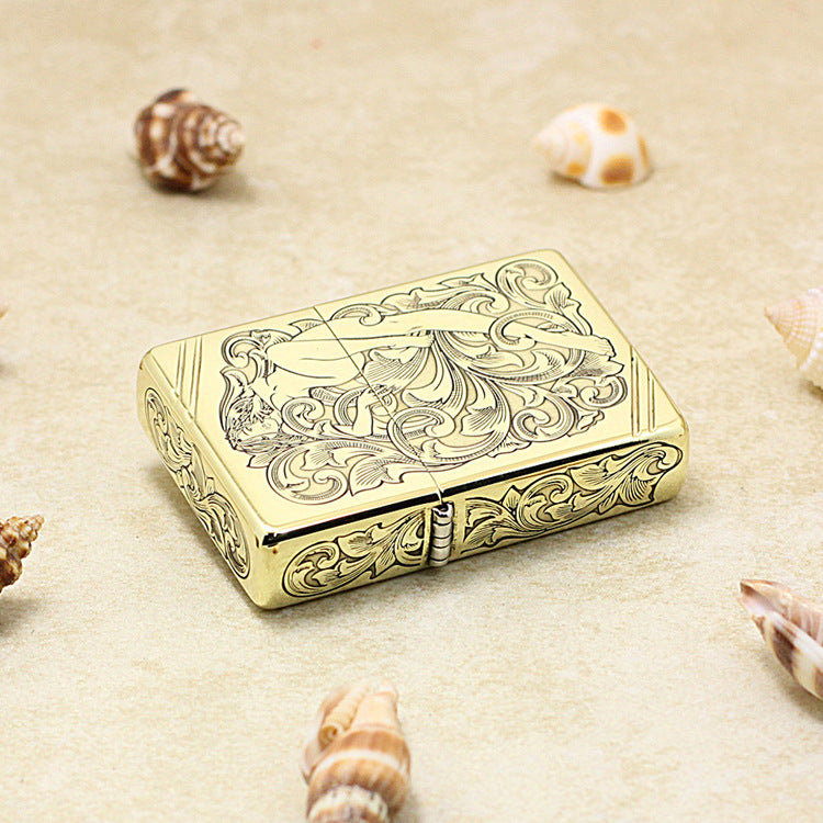 Zippo Gold-Plated Fairy & Scrollwork DS392