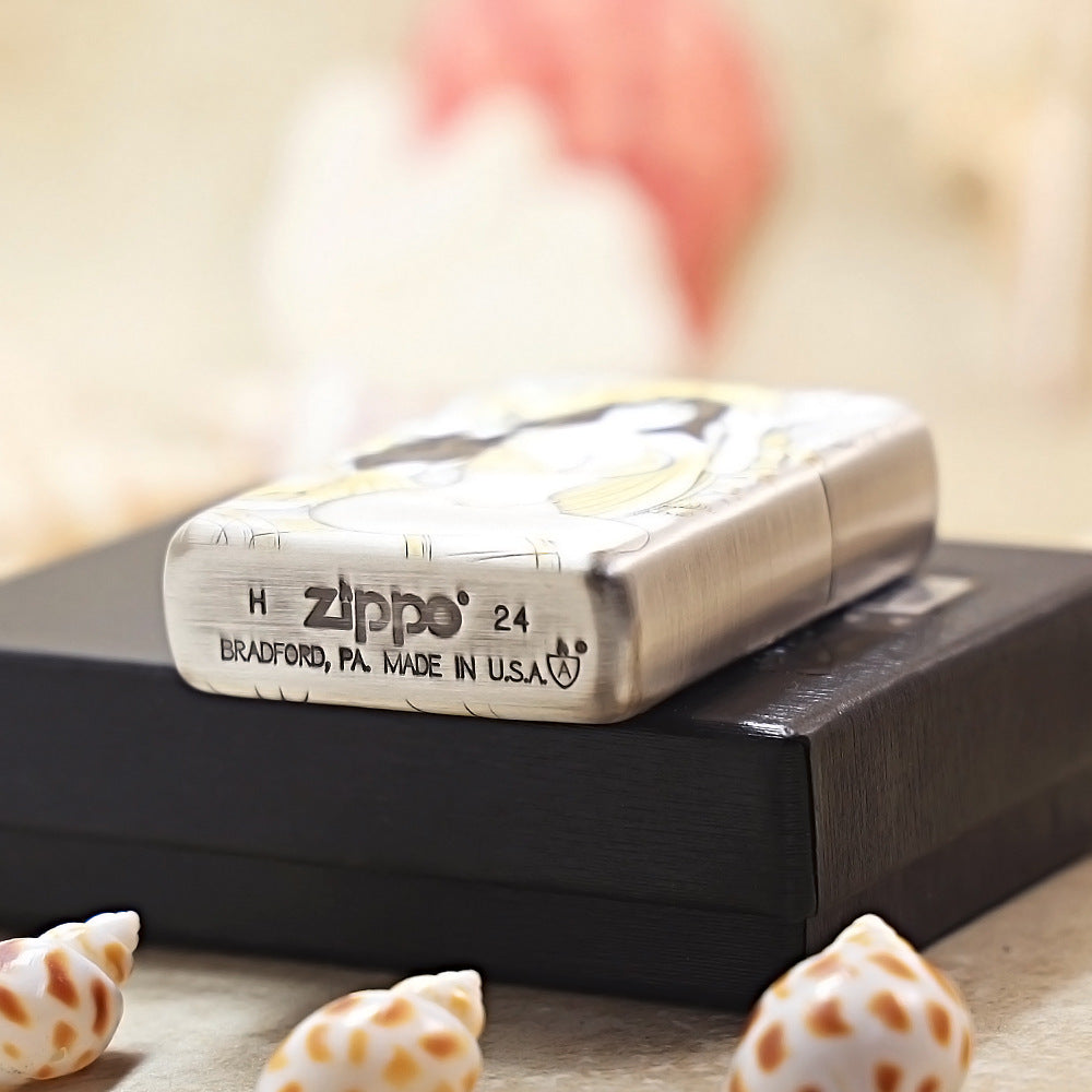 Zippo Engraved Beach Beauty Design DS190
